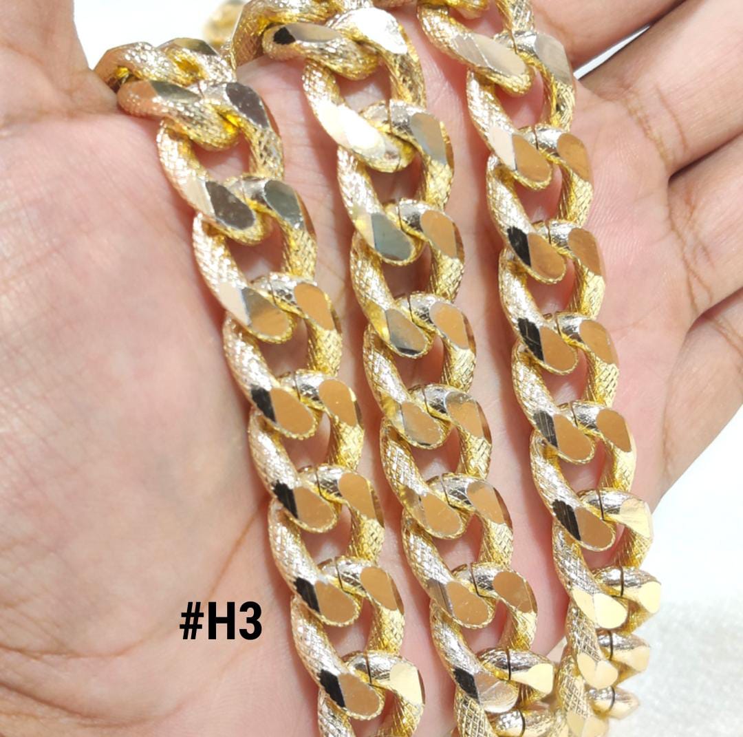 Golden Super-Chunky Pressed Chain