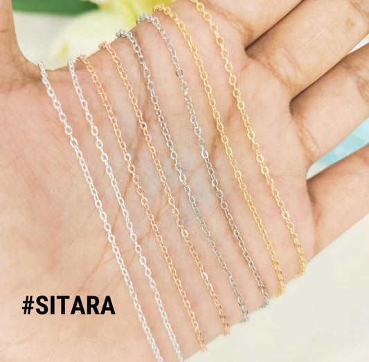 Narrow Sitara Link Chain (1.5mm)