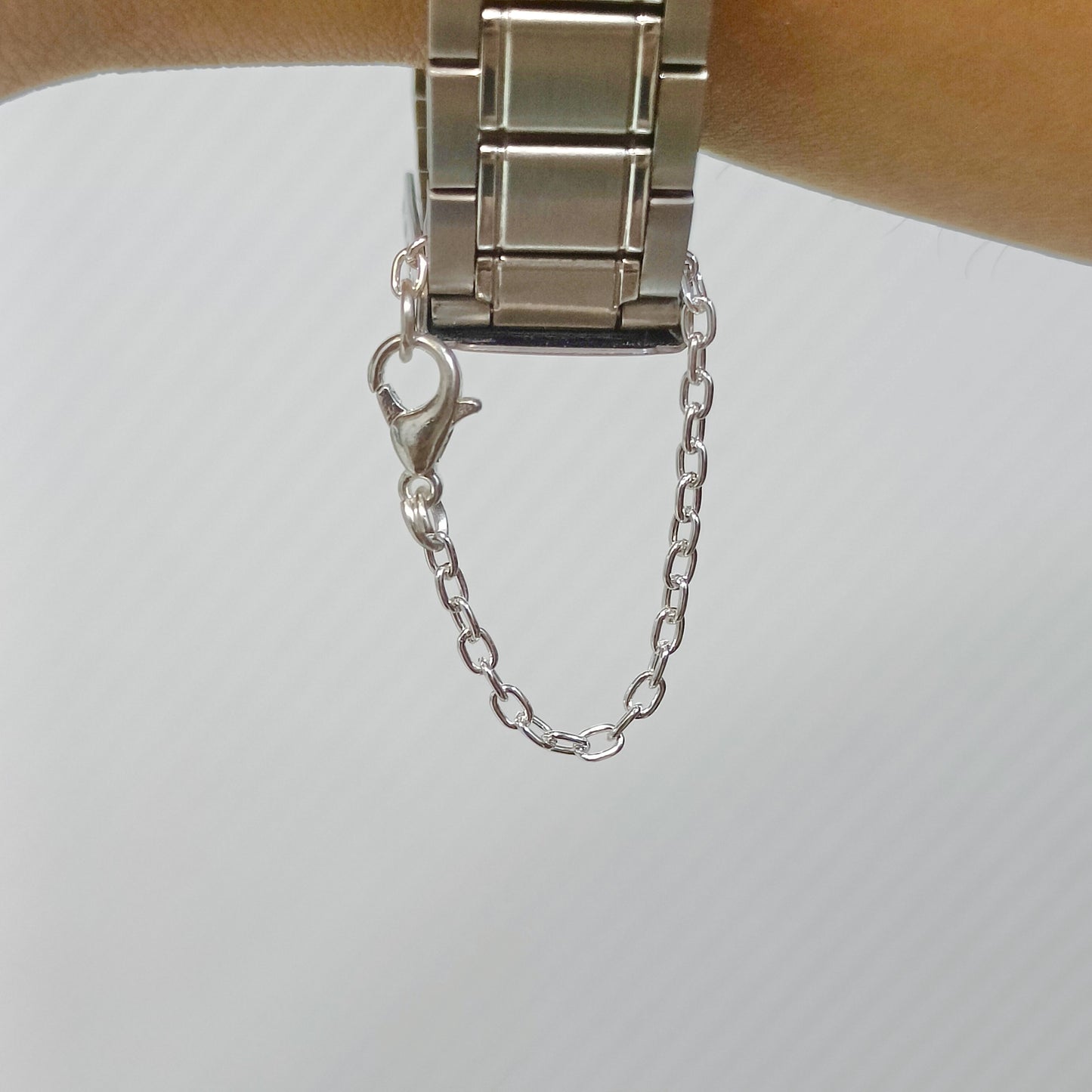 Narrow Link Chain Plain Watch Charm