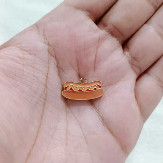 Yummy Hot-Dog Metal Charms