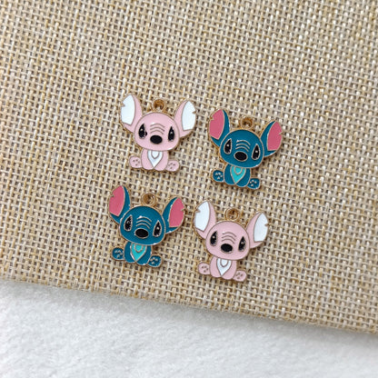 Cute Sitting Stitch Disney Metal Charms