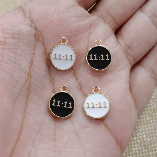 11:11 Coin Reversible Metal Charms