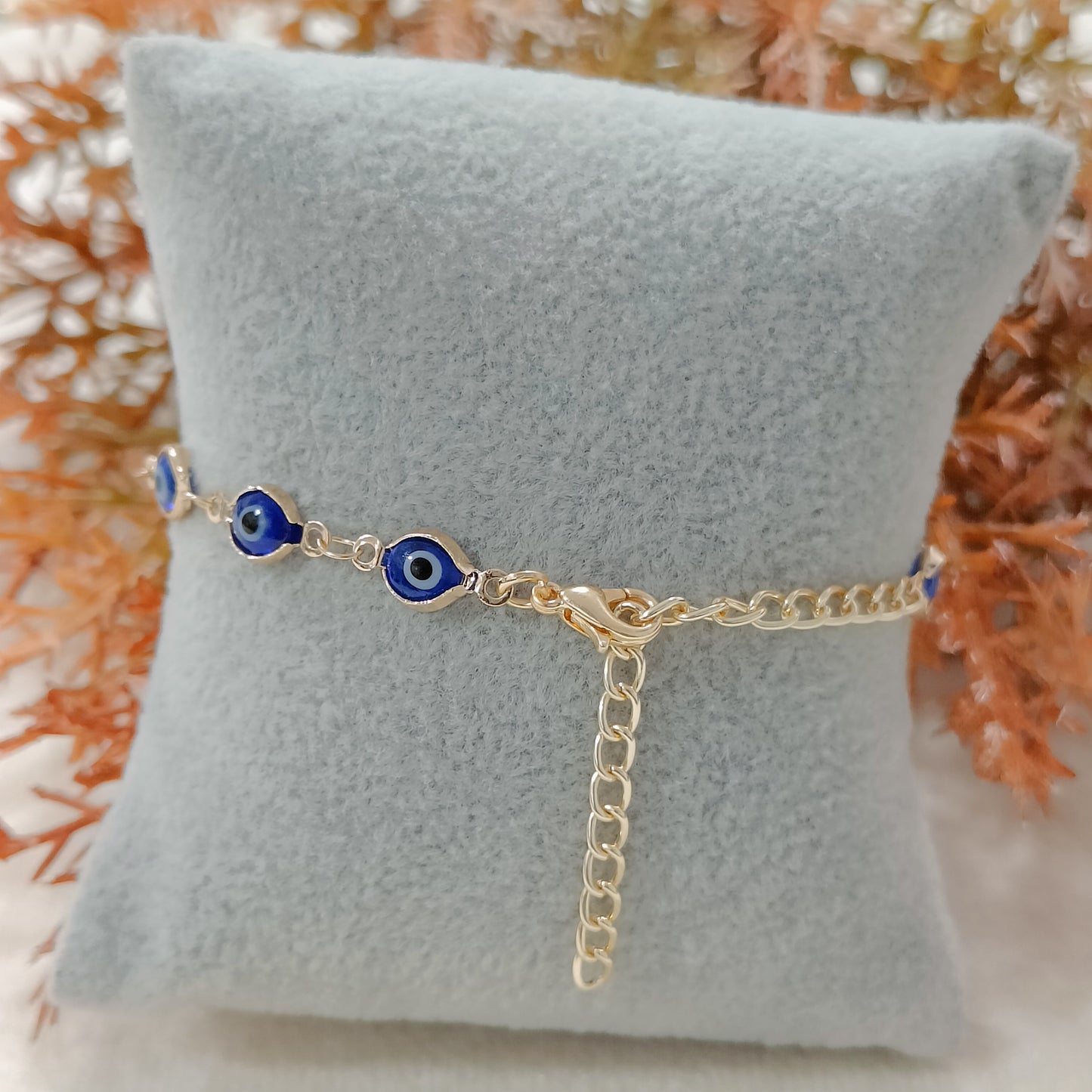 Blue Evil Eye Chain Nazariya Bracelet for Women