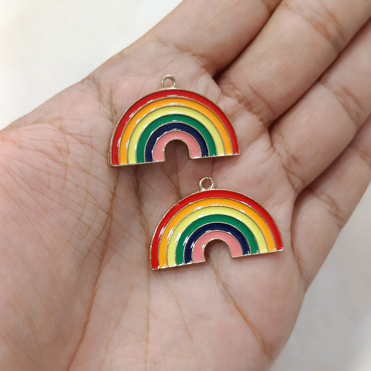 Big Rainbow Metal Charms