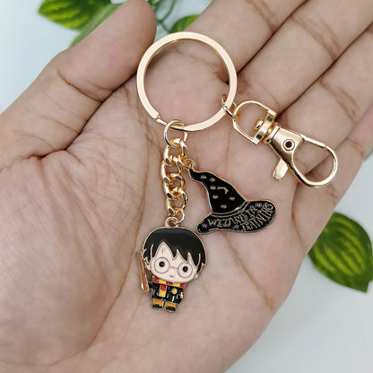 Harry Potter & Wizard Hat Bag Charm Keychain