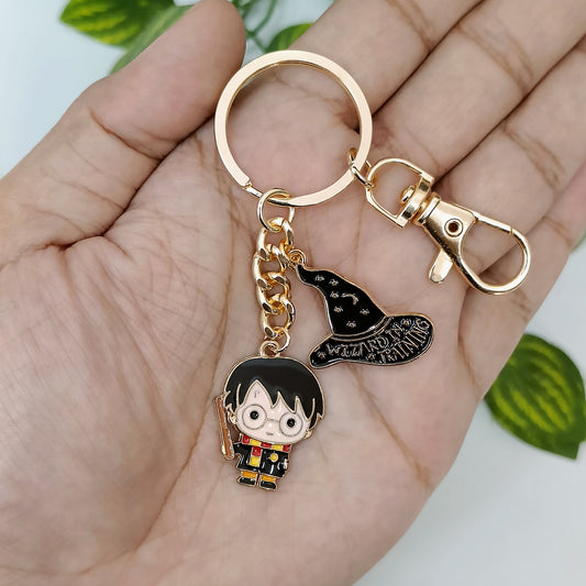 Harry Potter & Wizard Hat Bag Charm Keychain