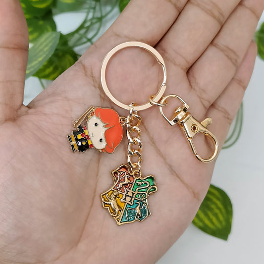 Ron Weasley & Hogwarts Harry Potter Bag Charm Keychain