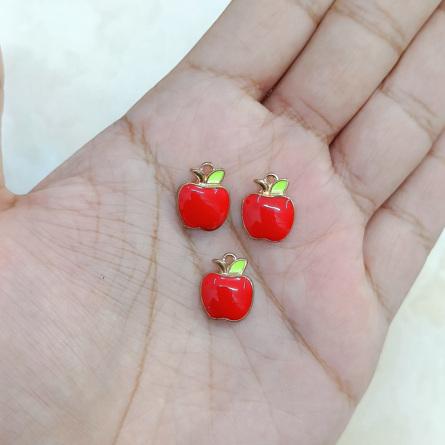 Juicy Apple Fruit Metal Charms