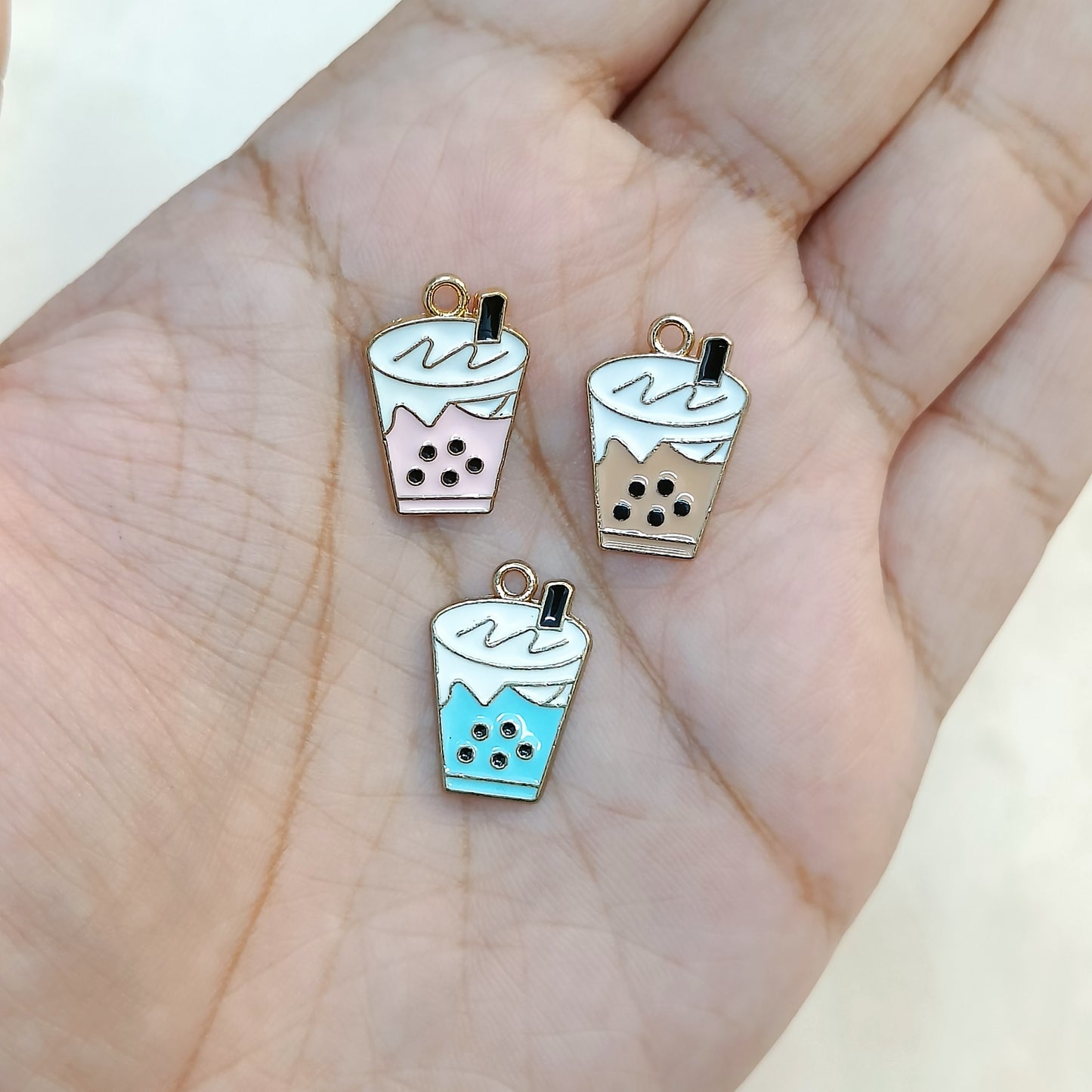 Bubble Tea Smoothie Metal Charms