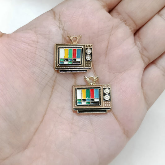 Vintage TV Metal Charms