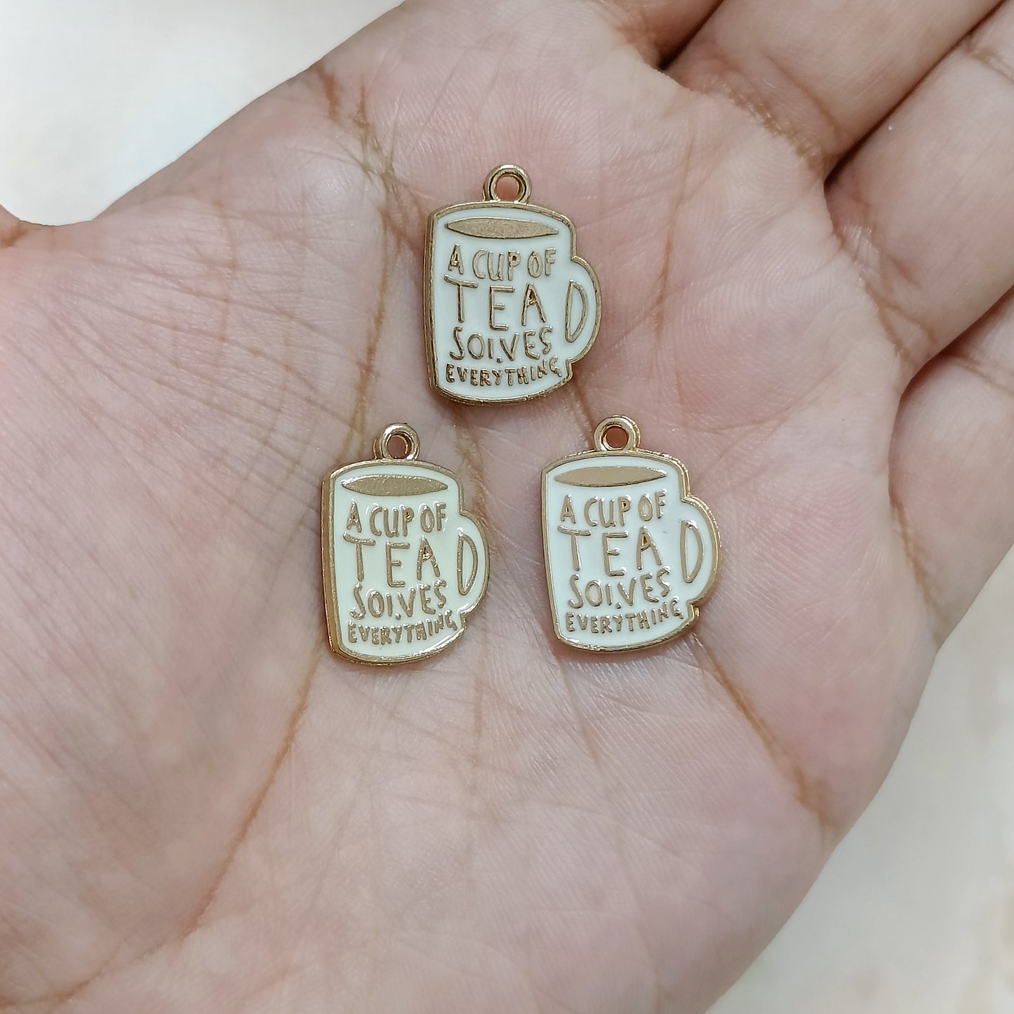 Cup of Tea Metal Charms
