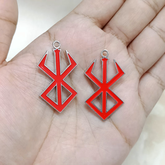 Berserk Curse Symbol Silver-base Metal Charms