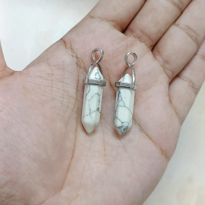 Pencil Crystal Pendant Charms (6 Colours)
