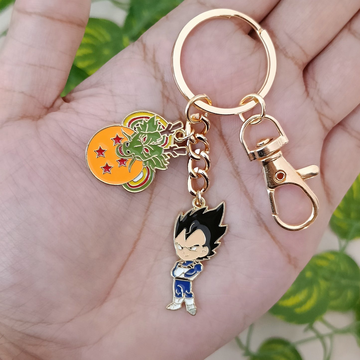 Dragon Ball Z Vegeta & Dragon Bag Charm Keychain