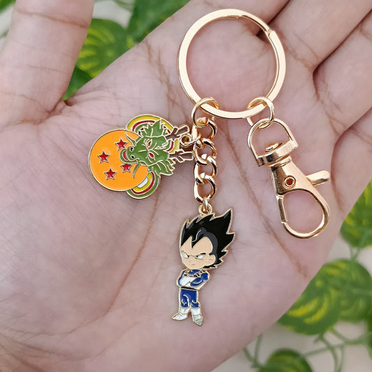 Dragon Ball Z Vegeta & Dragon Bag Charm Keychain