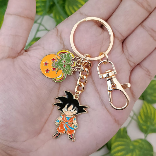 Dragon Ball Z Goku & Dragon Bag Charm Keychain