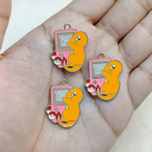 Charmander Gameboy Pokemon Metal Charms