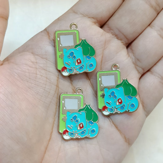 Bulbasaur Gameboy Pokemon Metal Charms
