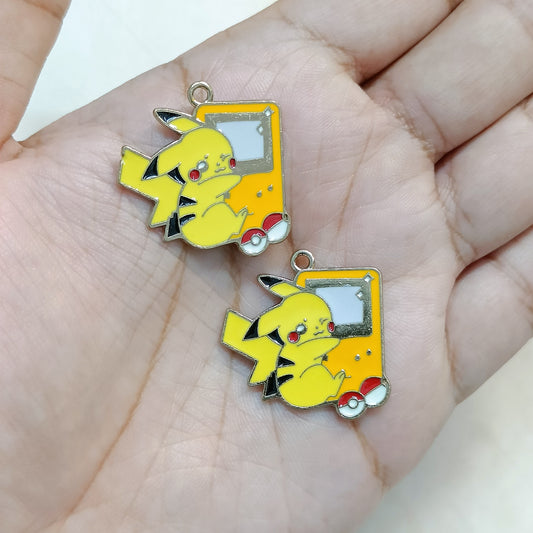 Pikachu Gameboy Pokemon Metal Charms