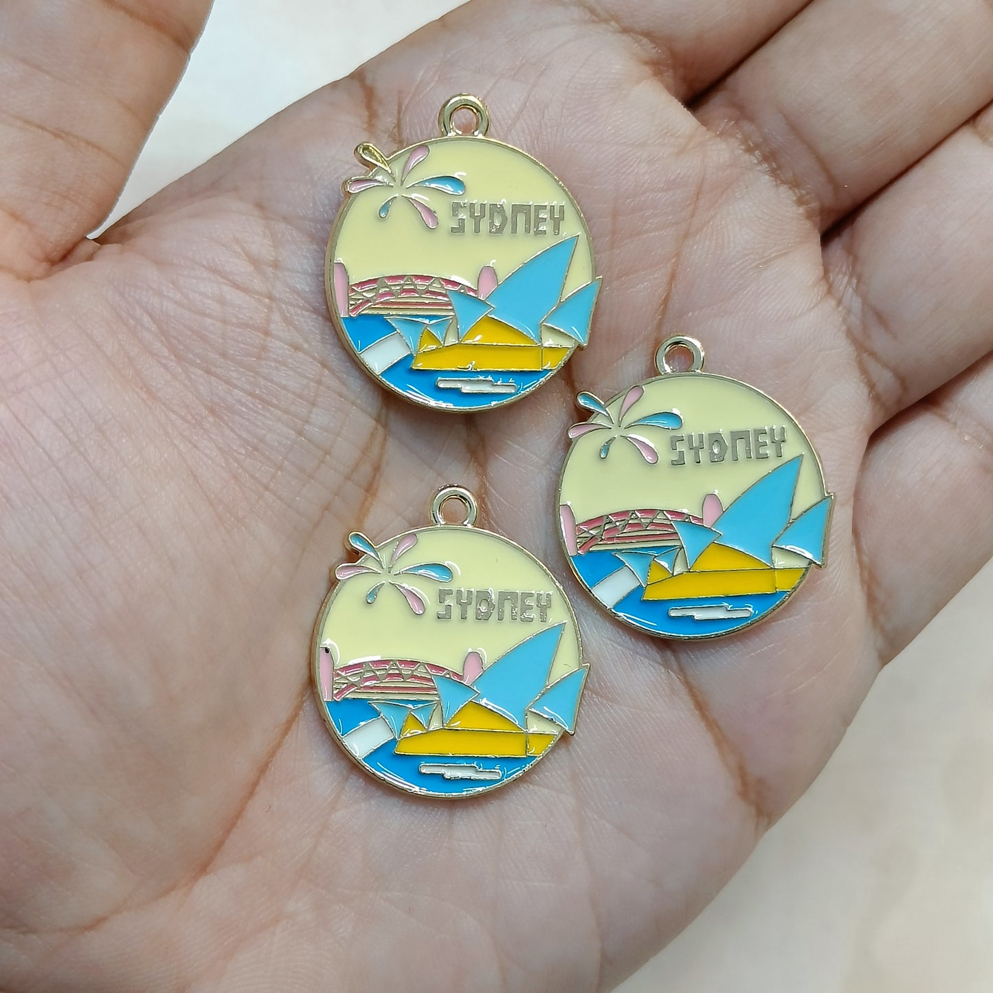 Sydney Pastel Tourist Coin Travel Metal Charms