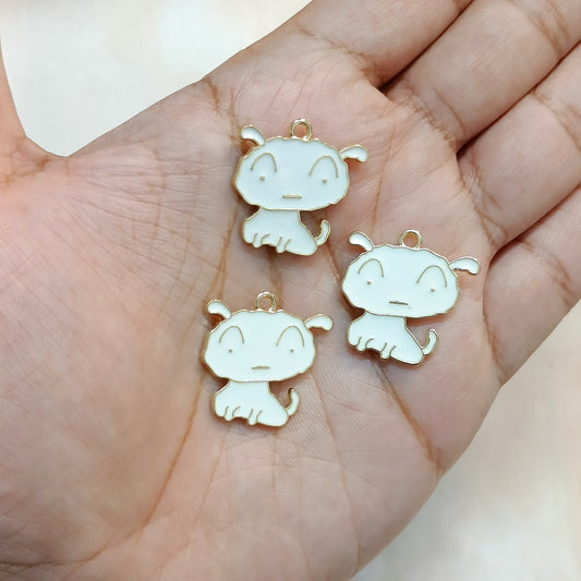 Big Size Shiro Shinchan Pet Dog Metal Charms