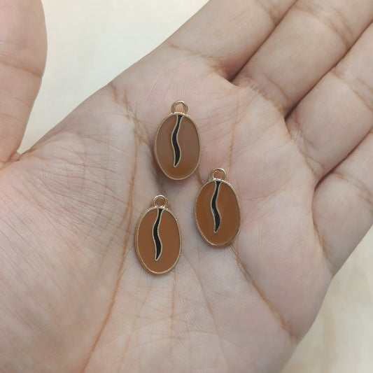 Mini Coffee Bean Metal Charms