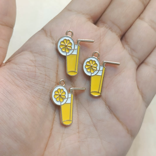 Tropical Refreshing Lemon Juice Cocktail Metal Charms
