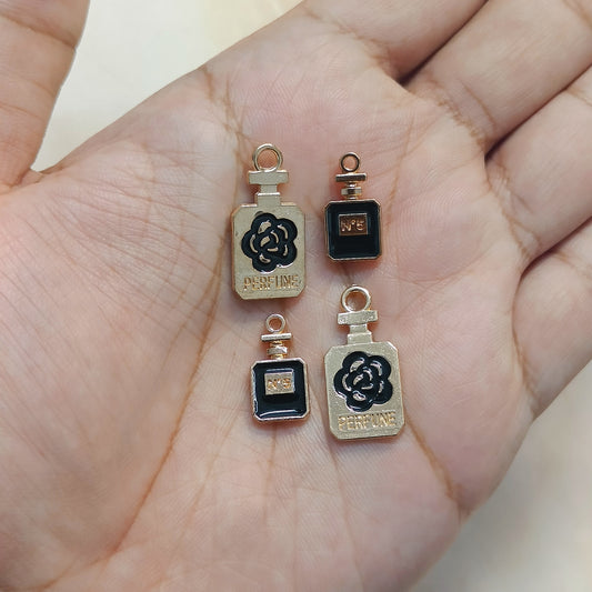 Mini Diva Perfume Bottle Metal Charms