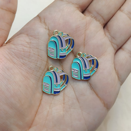 School & College Backpack Metal Charms