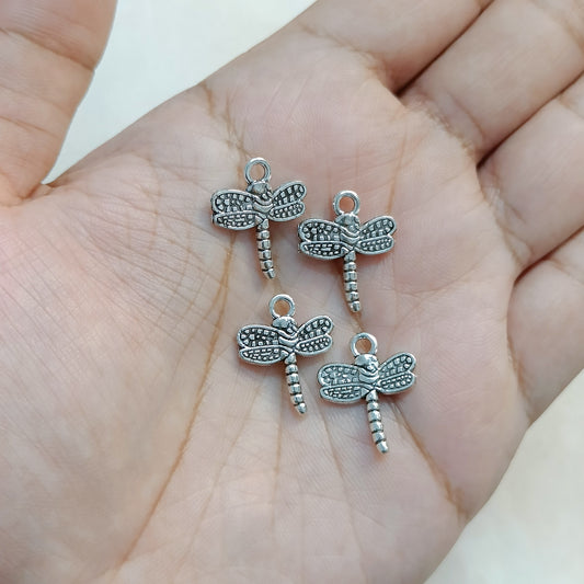 Oxo-Silver Broad Wing Dragonfly Metal Charms