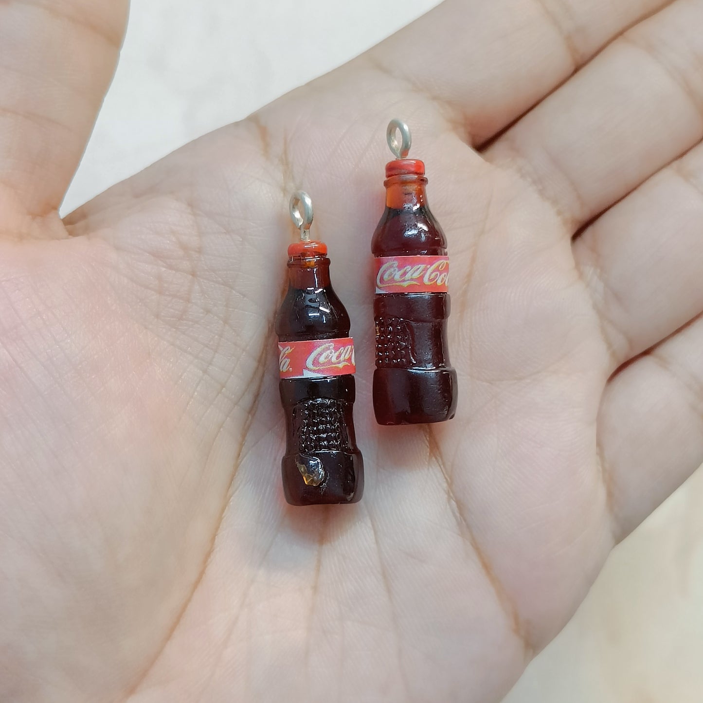 Cold Drink Bottles Miniature Resin Charms