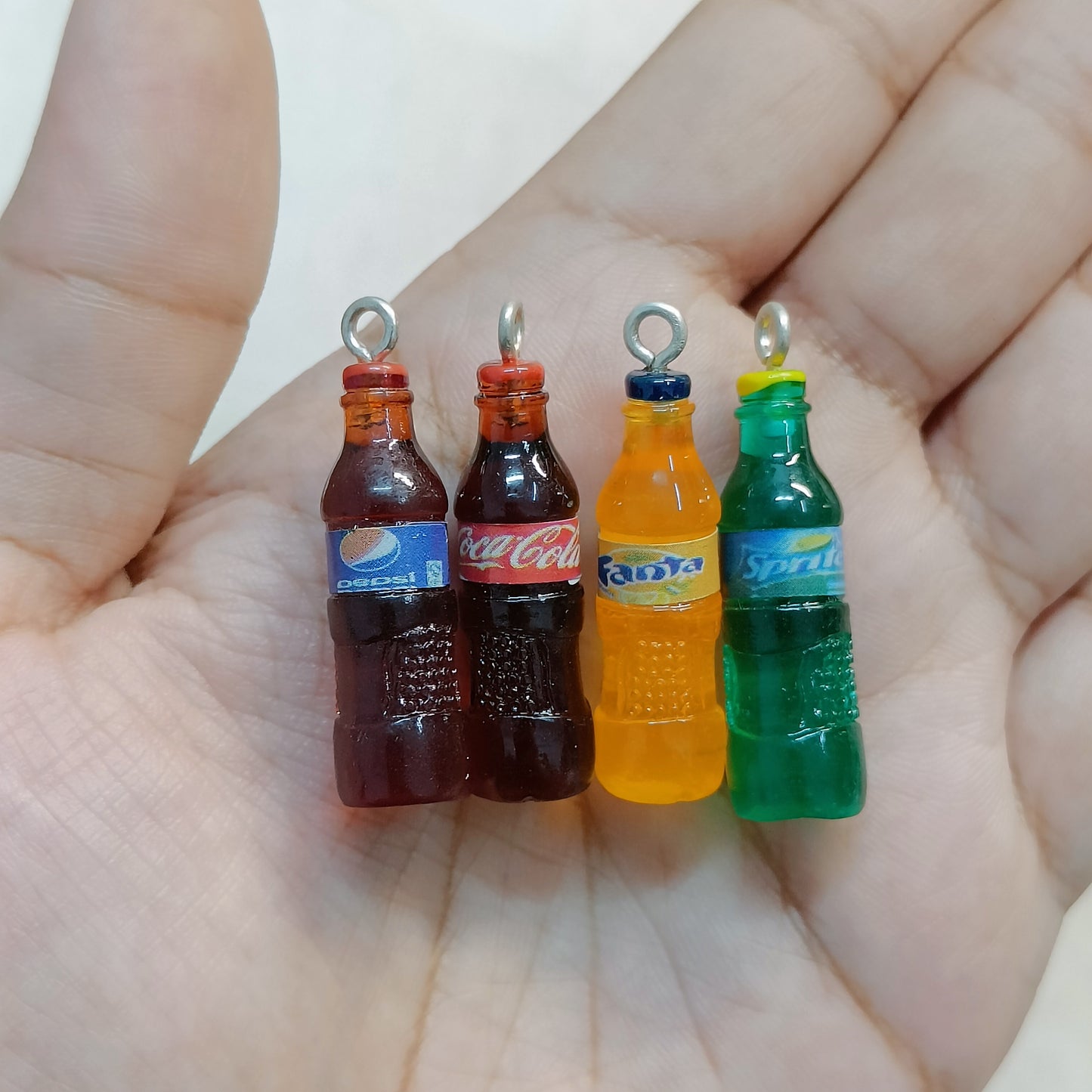 Cold Drink Bottles Miniature Resin Charms