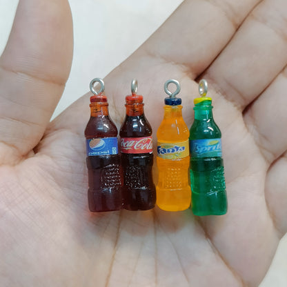 Cold Drink Bottles Miniature Resin Charms