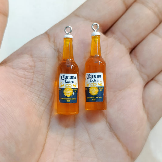 Corona Beer Bottle Miniature Resin Charms