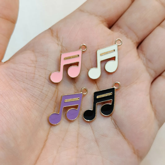 Aesthetic Pastel Music Note Metal Charms