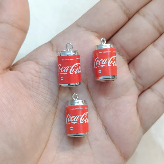 Coca Cola OG Shiny Can Miniature Resin Charms