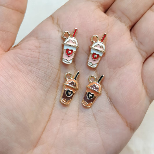 Mini Chocolate Smoothie Metal Charms