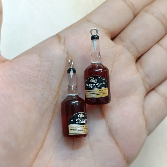 Blenders Pride Whiskey Bottle Miniature Resin Charms