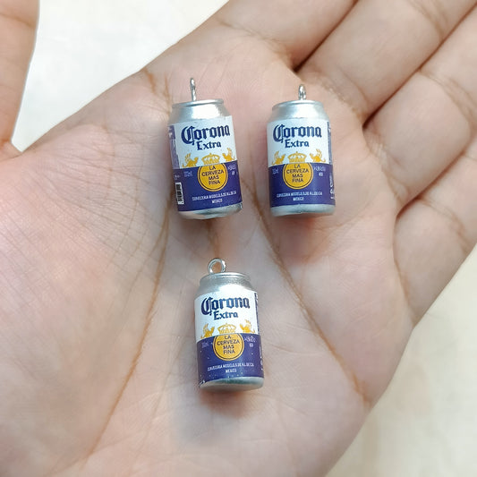 Corona Vintage Beer Can Miniature Resin Charms