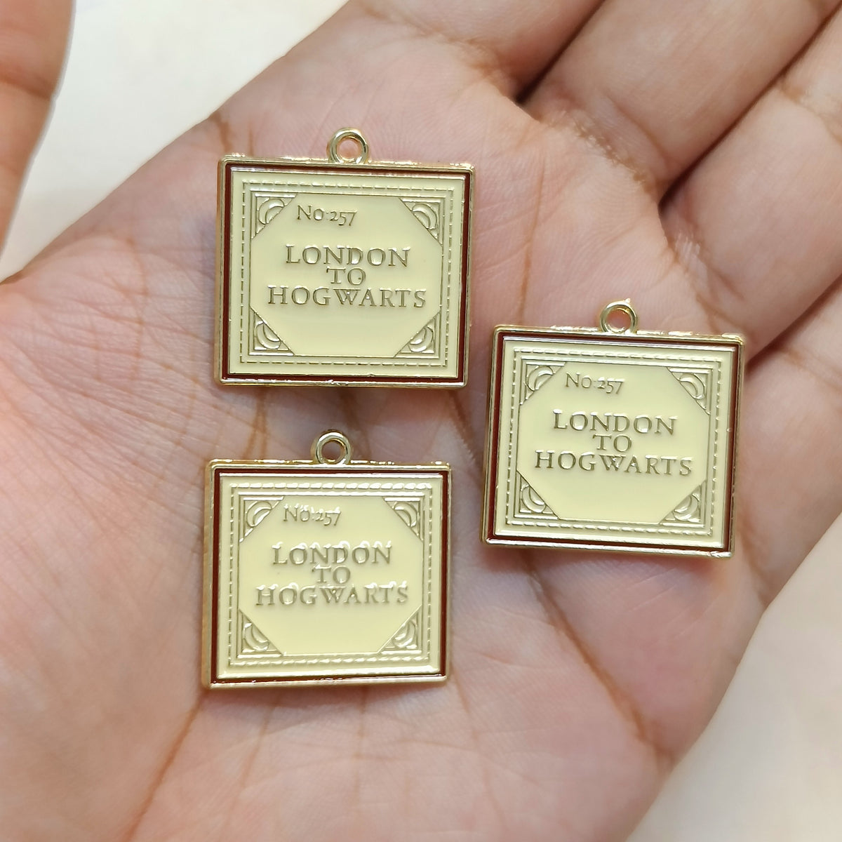 Hogwarts Express Ticket Harry Potter Theme Charms