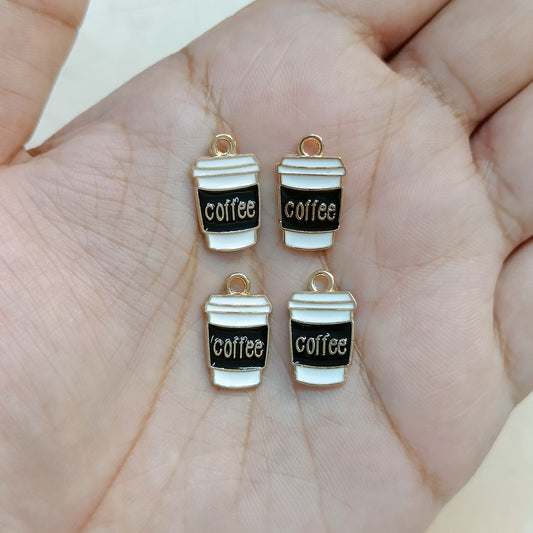 Mini Coffee Sipper Metal Charms