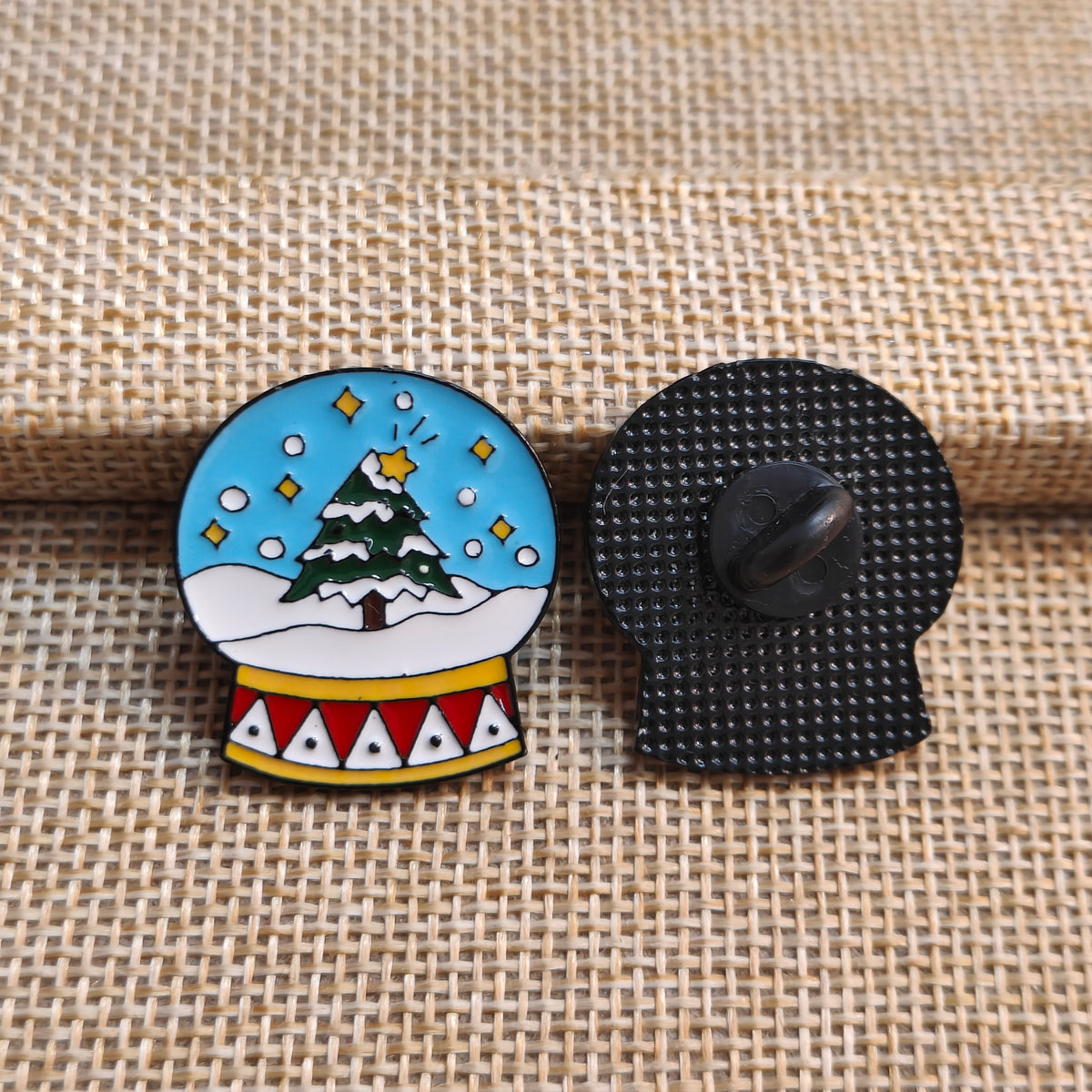 Magical Snow Globe Christmas Theme Enamel Pin