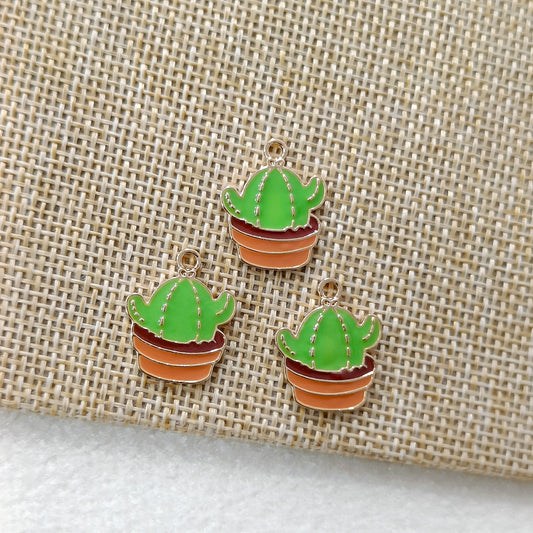 Cute Cactus Plant Charms