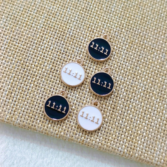 11:11 Coin Reversible Metal Charms