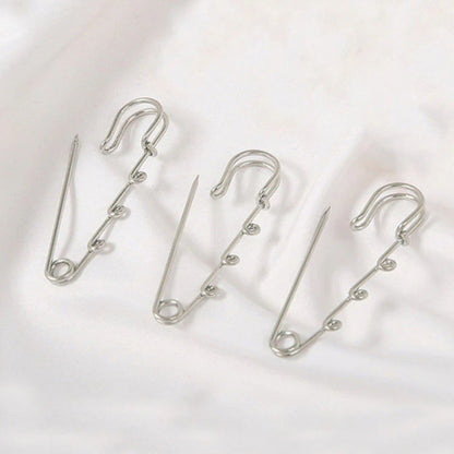 Charm Safety Pin Brooches