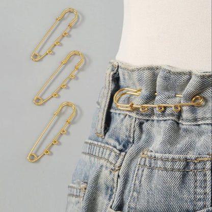 Charm Safety Pin Brooches