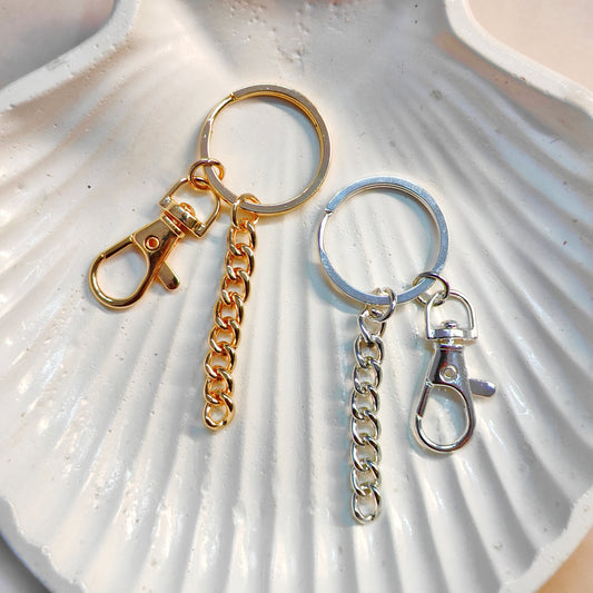 Dog Lobster Hook Double-Length Bag Charm Keychains (110mm)