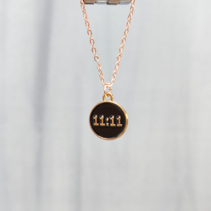 Manifest Black 11:11 Coin Rose Golden Christmas Watch Charm