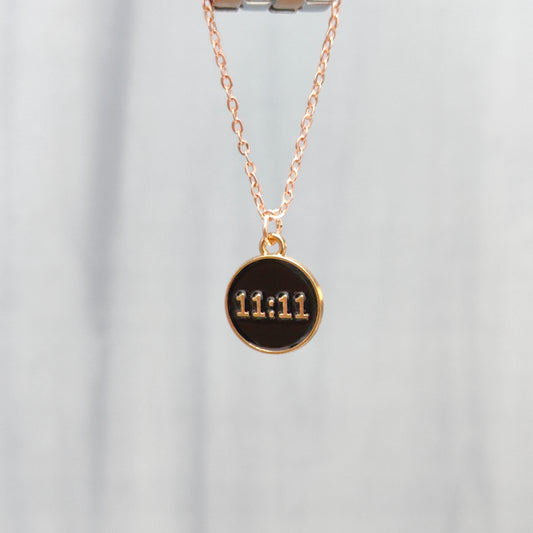 Manifest Black 11:11 Coin Rose Golden Christmas Watch Charm