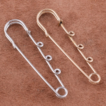 Charm Safety Pin Brooches